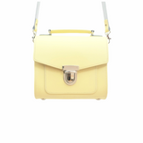 Handmade Leather Sugarcube Handbag - Primrose - Yellow