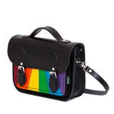 Leather Midi Satchel - Pride Rainbow - In Stock & Ready to Ship