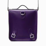 Handmade Leather City Backpack - Purple