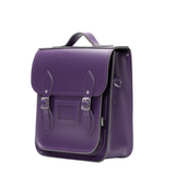 Handmade Leather City Backpack - Purple