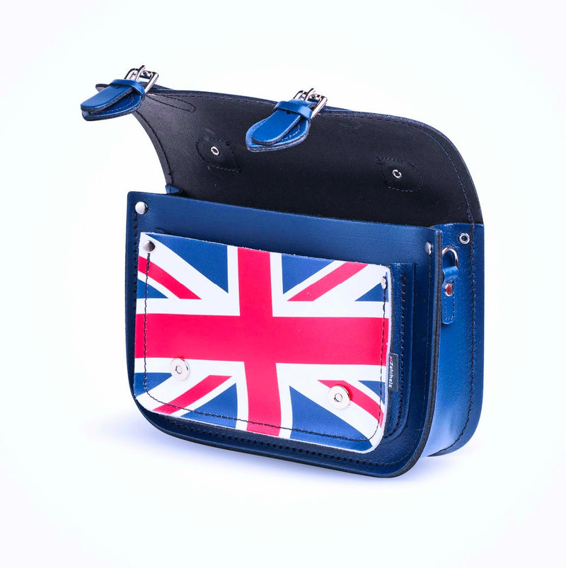 Union Jack Midi Satchel - Royal Blue