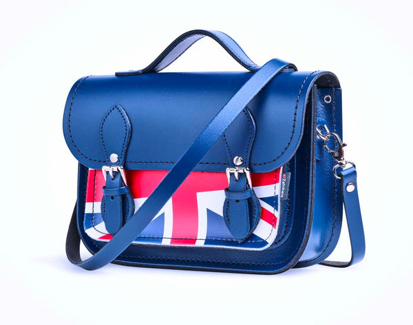 Union Jack Midi Satchel - Royal Blue