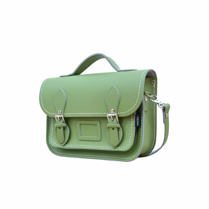 Handmade Leather Midi Collection Gift Set - Sage - Green