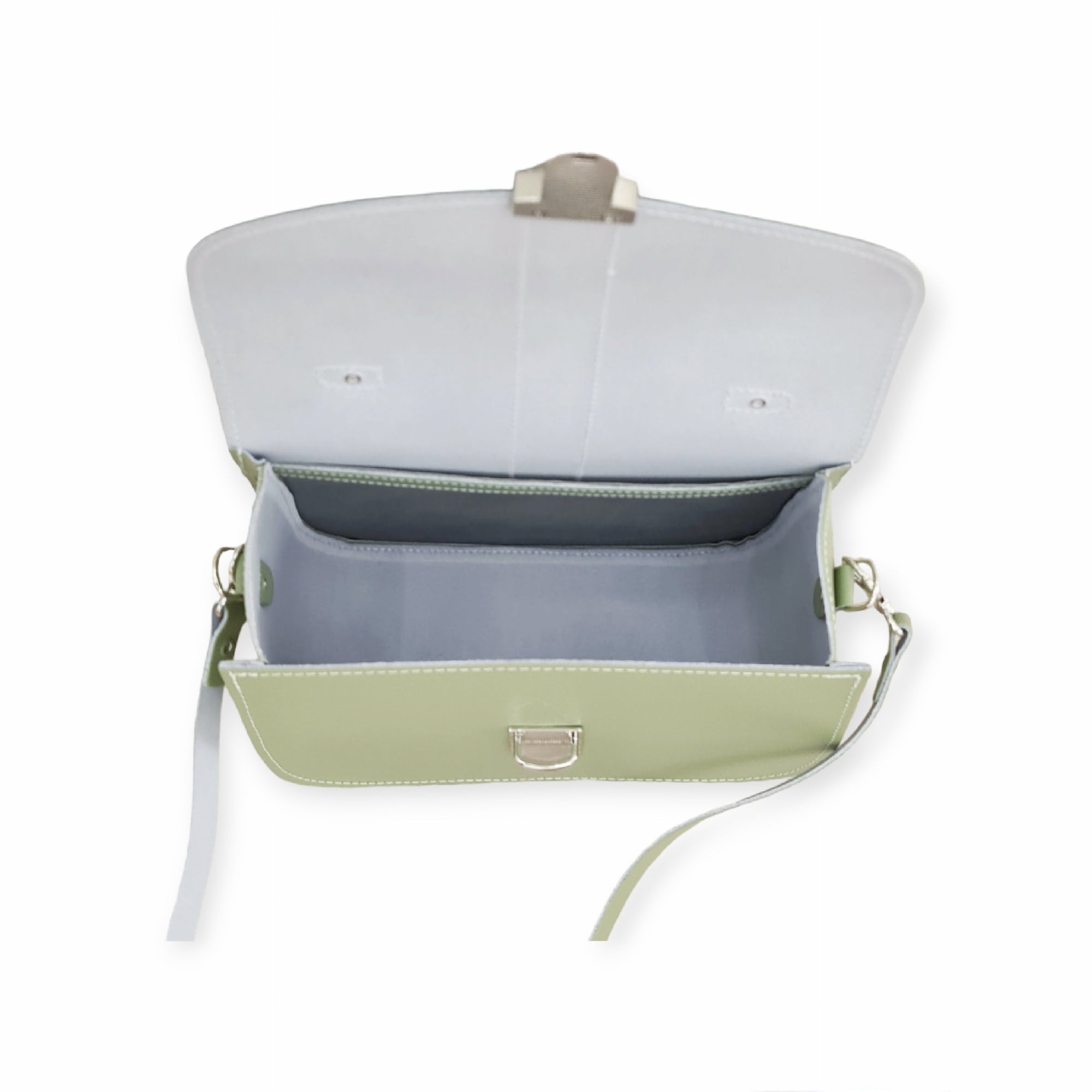 Olympia Handmade Leather Bag - Sage Green