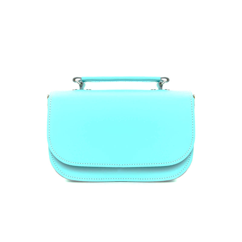 Aura Handmade Leather Bag - Limpet - Shell Blue