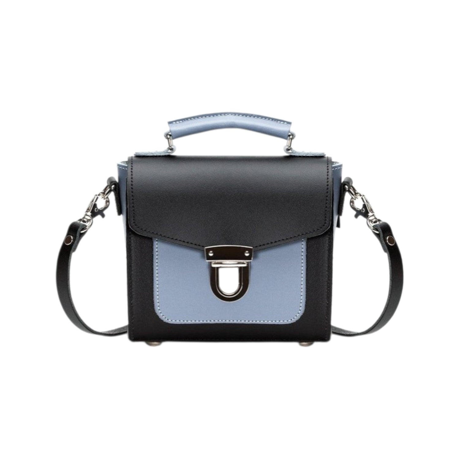 Handmade Leather Sugarcube Handbag - Mocha Mauve