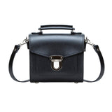Handmade Leather Sugarcube Handbag - Black