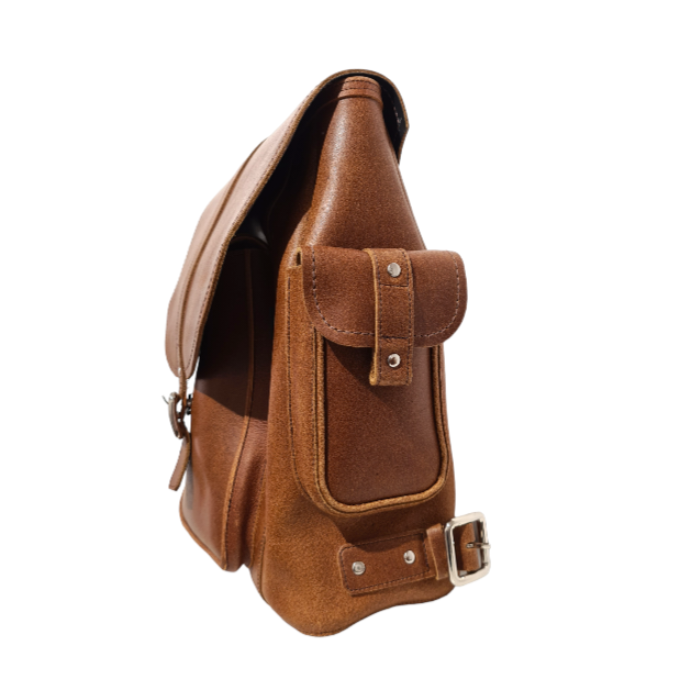 Men's Leather Tannery Backpack - Tan