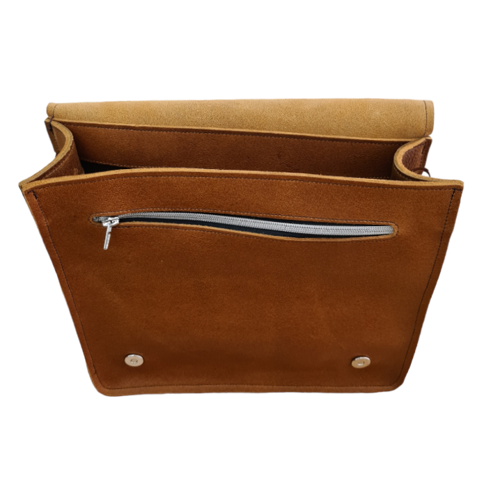 Men's Leather Tannery Messenger - Tan
