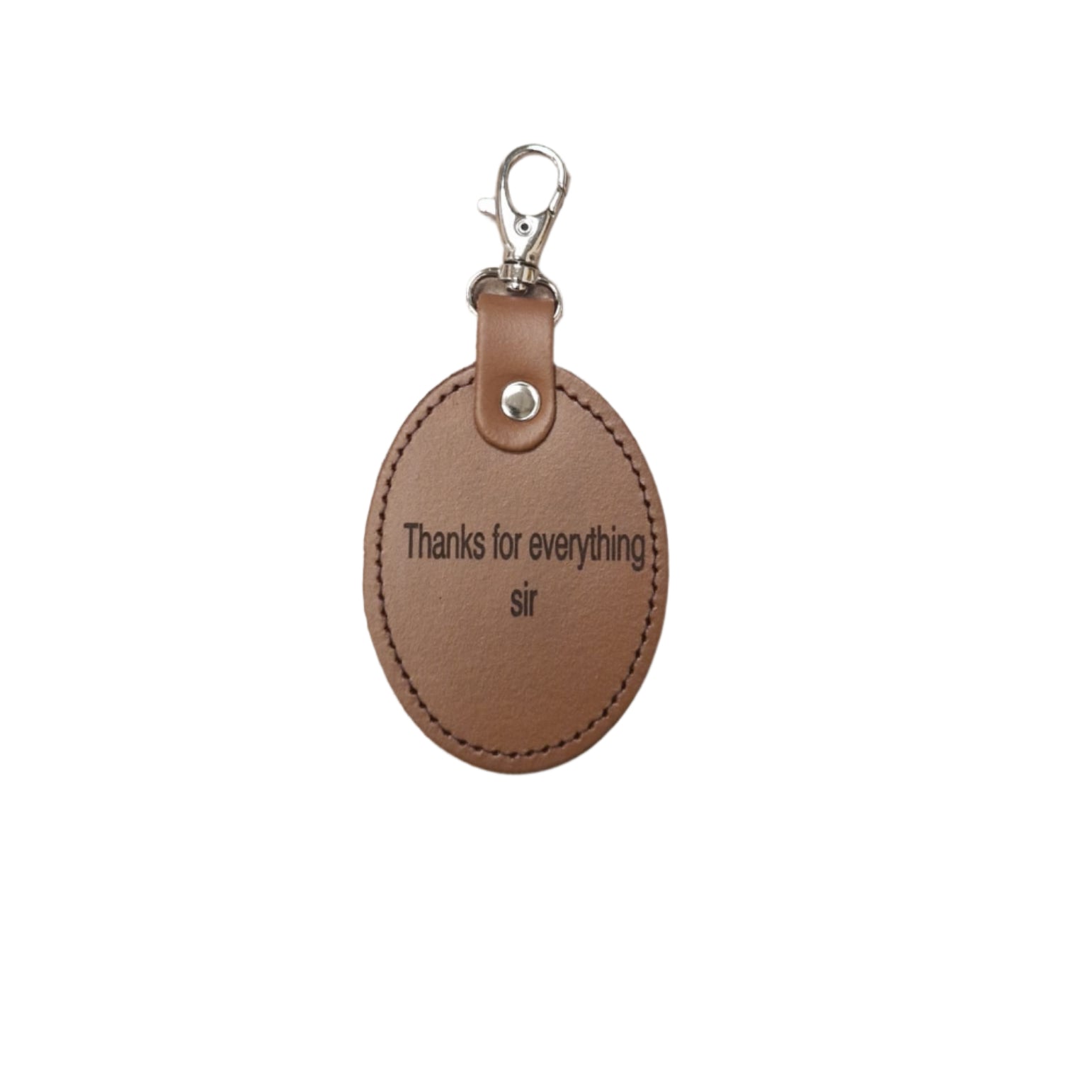 Leather Charm for Teacher - Free Engraving - Assorted Colours