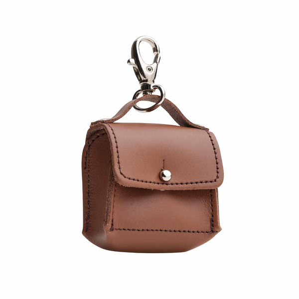 Mini bag charm - Chestnut