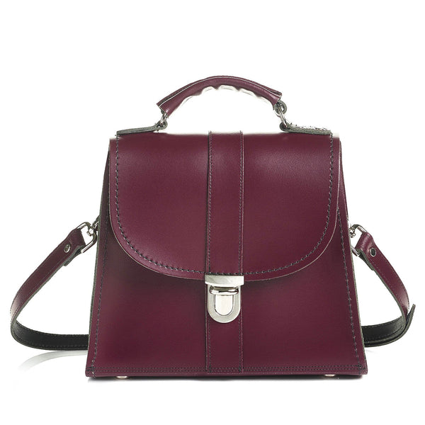 Marsala Red Leather Cross Body Bag - Cross Body Bag - Zatchels