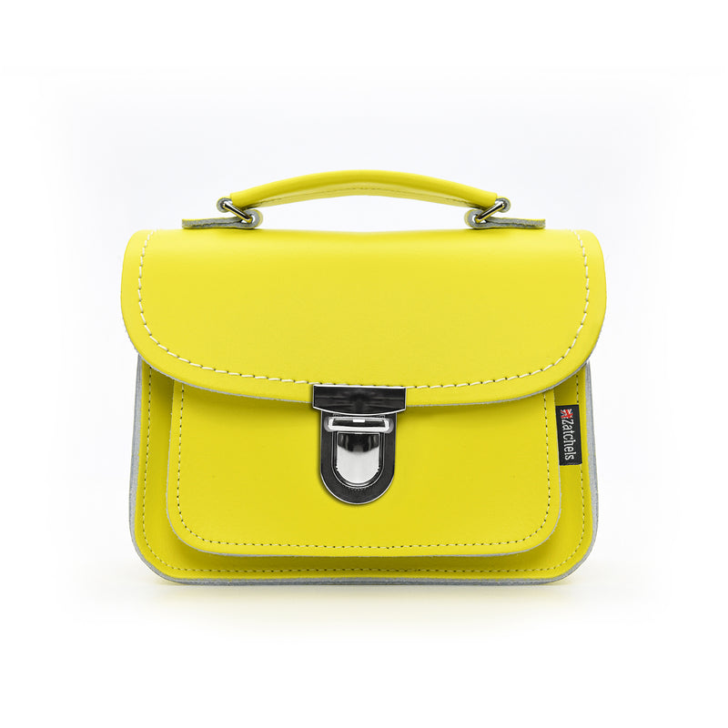 Zatchels Luna Handmade Leather Handbag - yellow