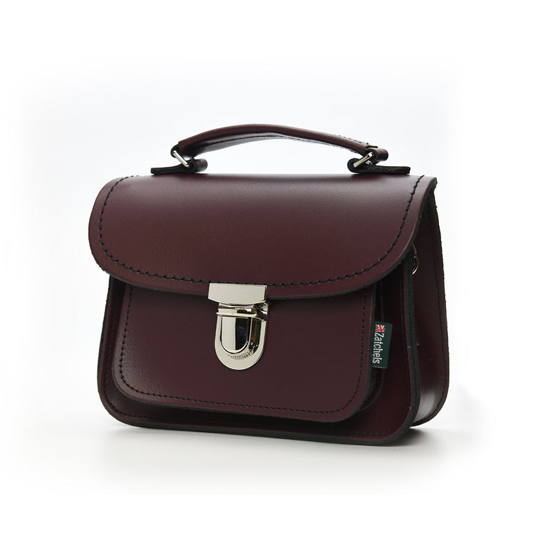 Luna Handmade Leather Bag - Marsala Red