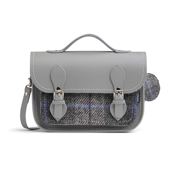 Midi Tweed Satchel - Ghost