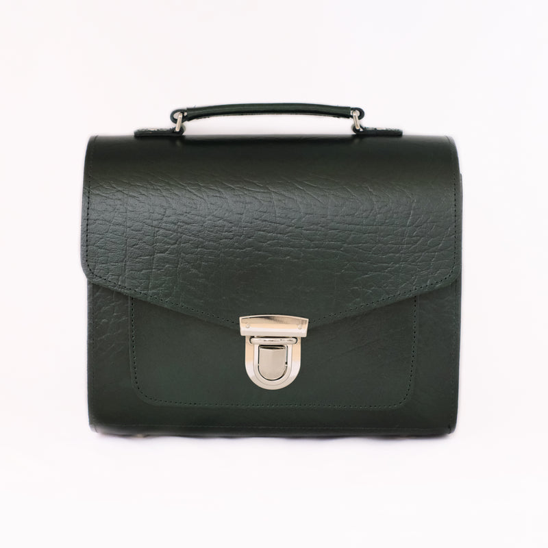 Executive Handmade Leather Sugarcube Grande - British Racing Green