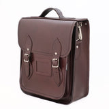 Handmade Leather City Backpack - Marsala Red Executive