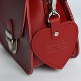 Red Leather Heart Charm with Gift Box