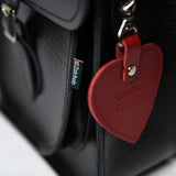 Red Leather Heart Charm