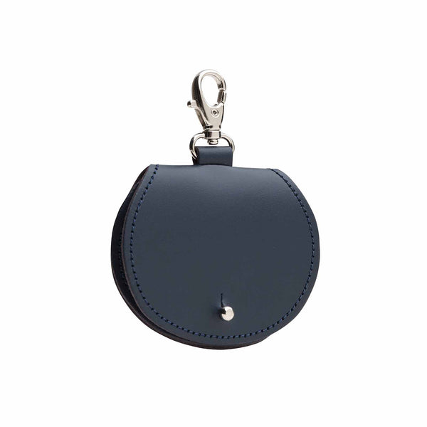 Mini saddle bag coin purse charm - Navy