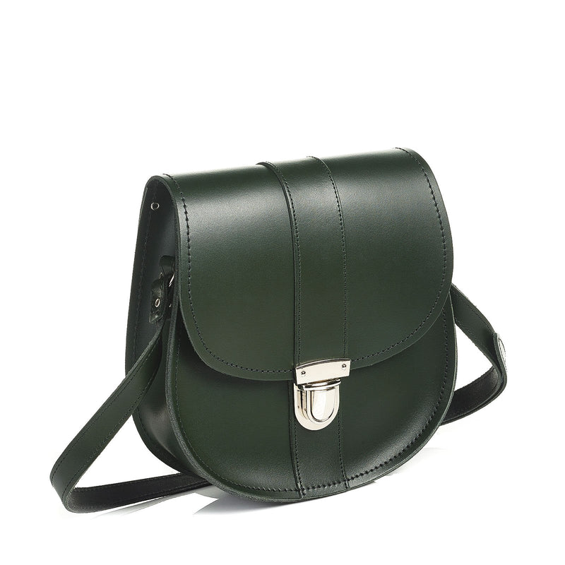 Ivy Green Leather Saddle Bag - Saddle Bag - Zatchels