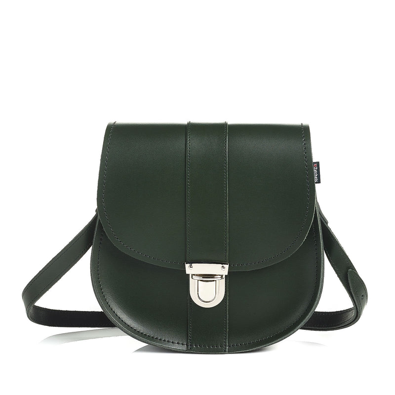 Ivy Green Leather Saddle Bag - Saddle Bag - Zatchels