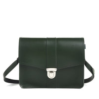 Leather Shoulder Bag - Ivy Green