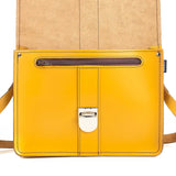 Yellow Ochre Leather Shoulder Bag - Shoulder Bag - Zatchels