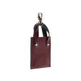 Mini tote bag charm - Marsala Red