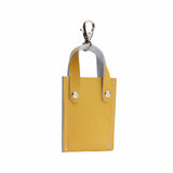 Mini tote bag charm - Ochre Yellow