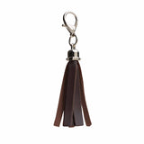 Mini tassel bag charm - Dark Brown