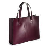 Marsala Red Leather Shopper - Shopper - Zatchels