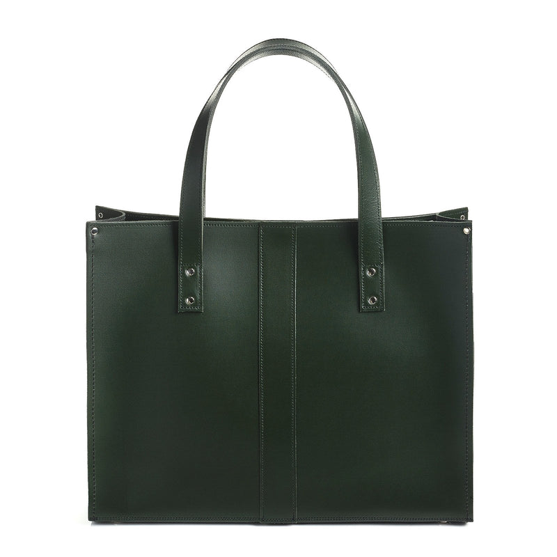 Ivy Green Leather Shopper - Shopper - Zatchels