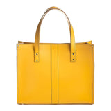 Yellow Ochre Leather Shopper - Shopper - Zatchels