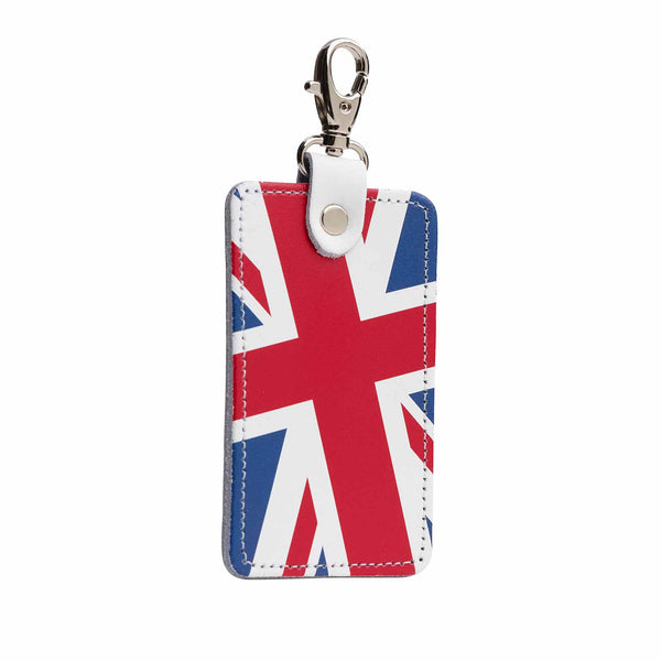Union Jack rectangular bag charm