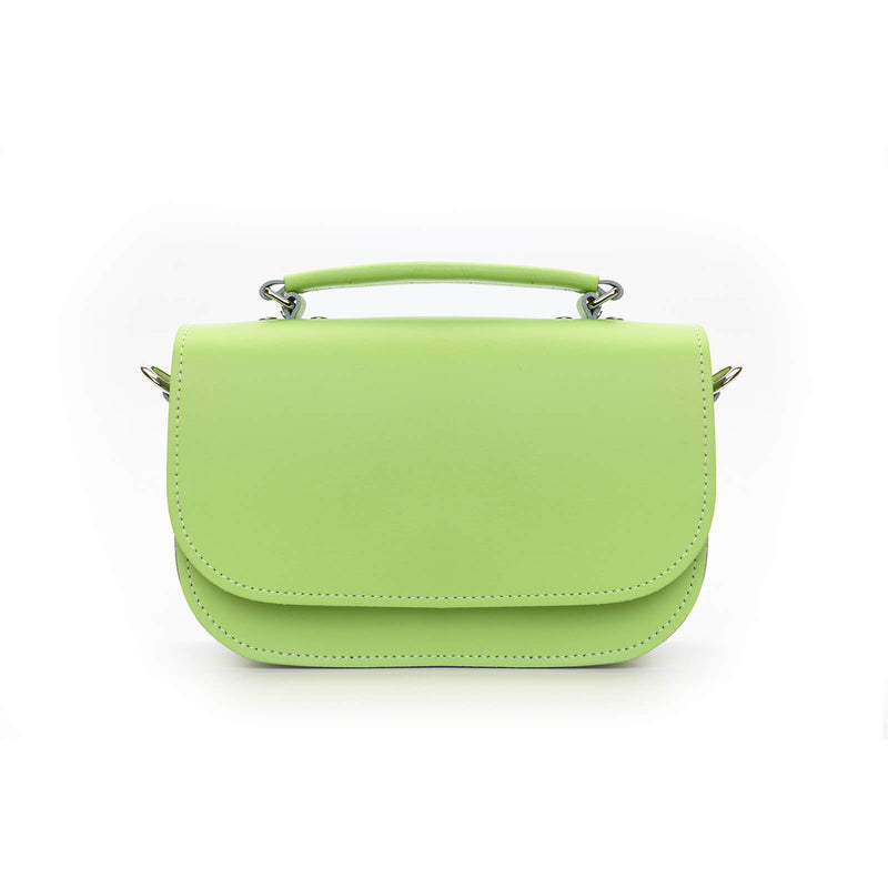 Zatchels Aura Handmade Leather Bag Grass Green1