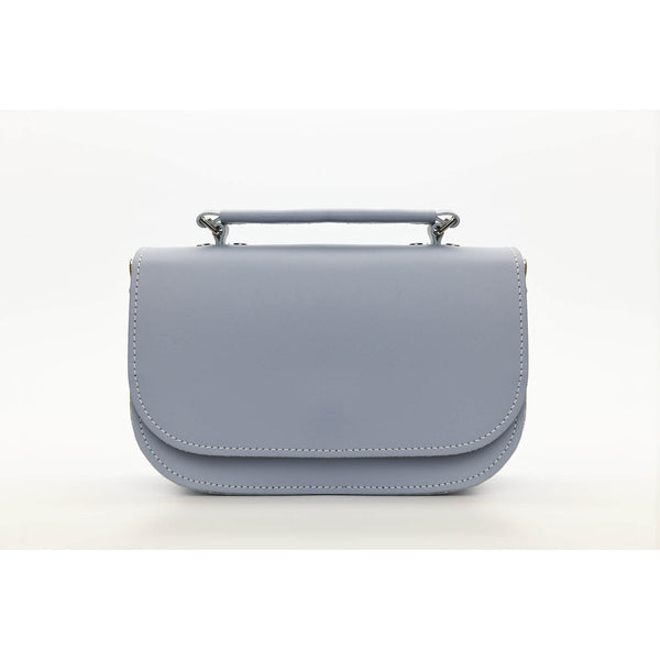 Aura Handmade Leather Bag - Lilac Grey