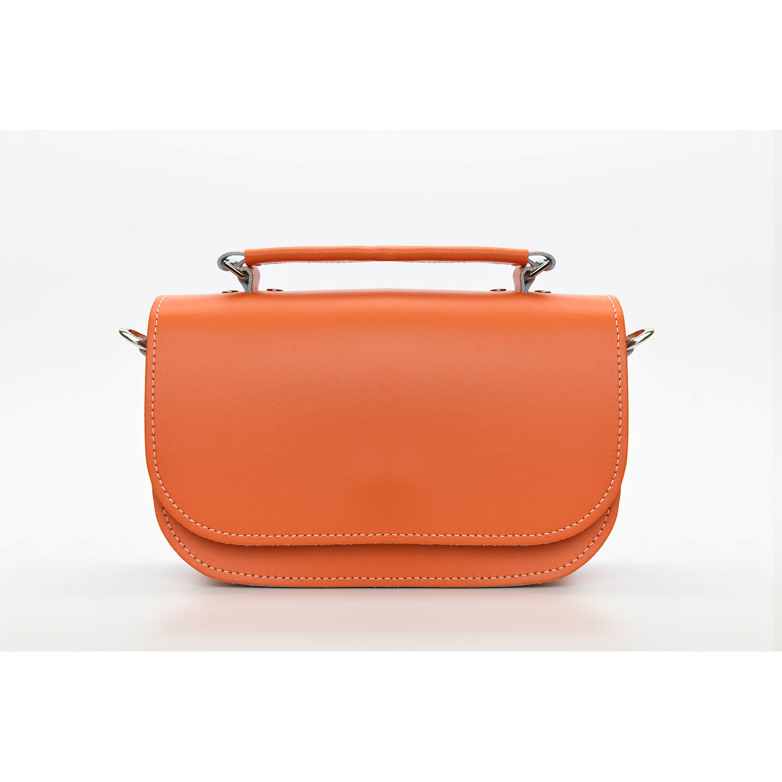 Zatchels Aura Handmade Leather Handbag - Orange
