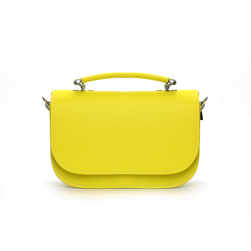 Aura Handmade Leather Bag - Daffodil Yellow