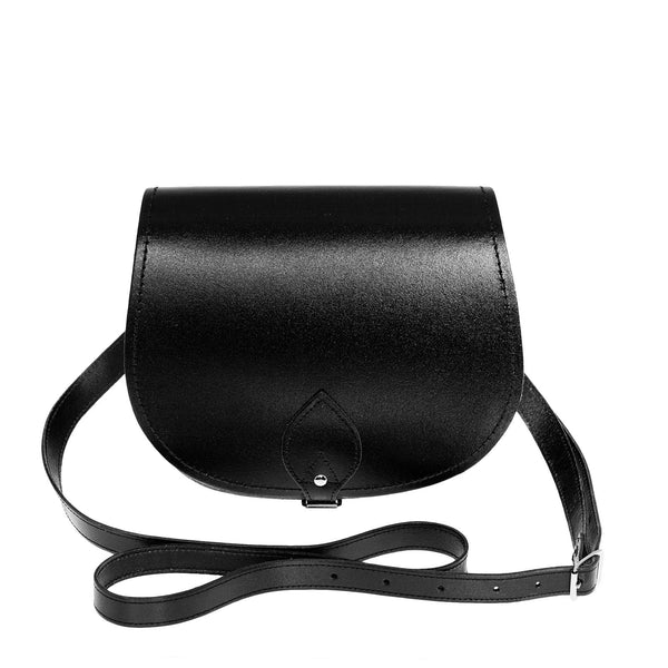 Black Leather Saddle Bag - Saddle Bag - Zatchels