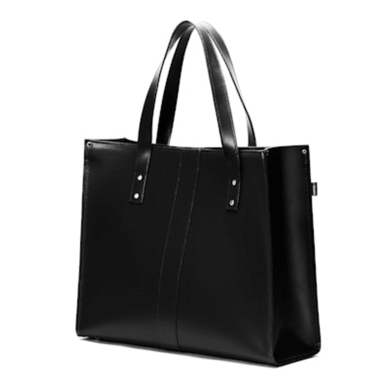 Handmade Leather Shopper - Black