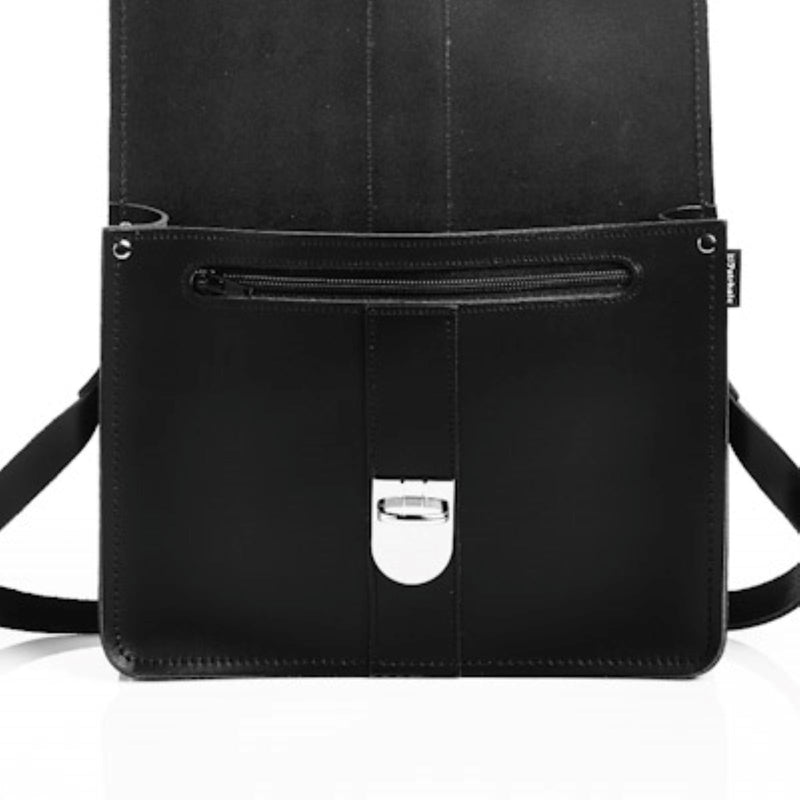 Leather Shoulder Bag - Black