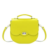 Borneo Leather Twist Lock Saddle Bag - Saddle Bag - Zatchels