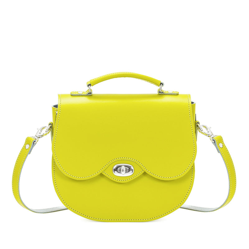 Borneo Leather Twist Lock Saddle Bag - Saddle Bag - Zatchels