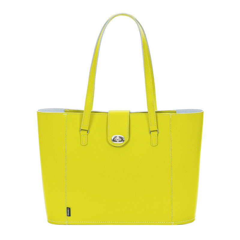 Borneo Leather Twist Lock Shopper - Shopper - Zatchels