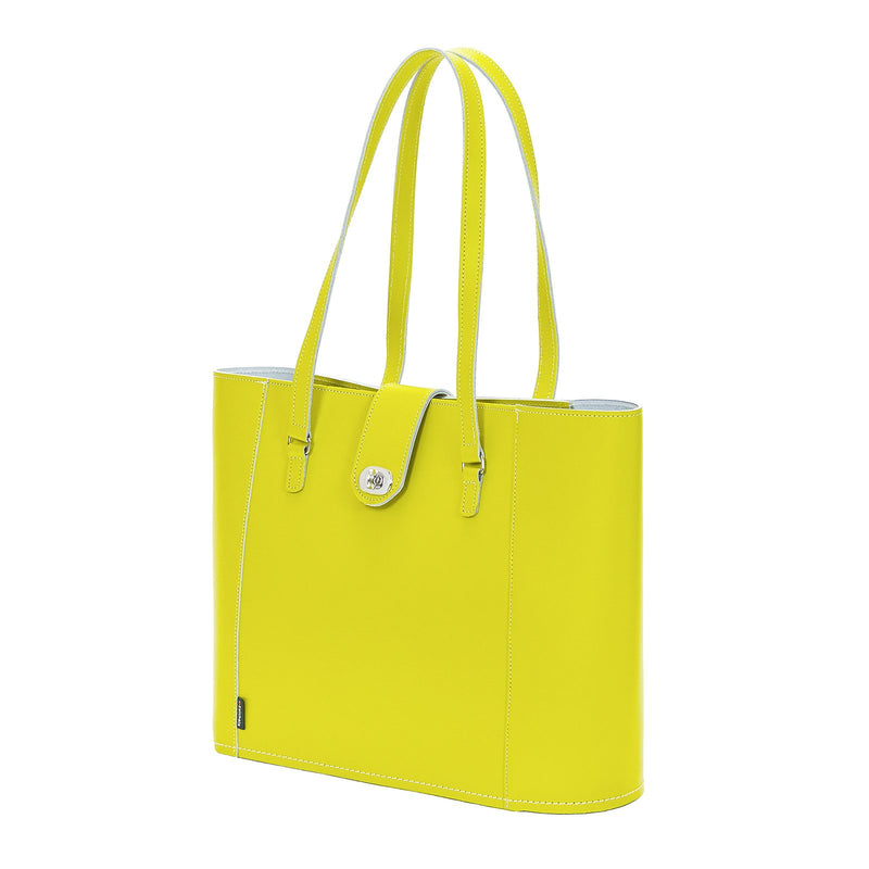 Borneo Leather Twist Lock Shopper - Shopper - Zatchels