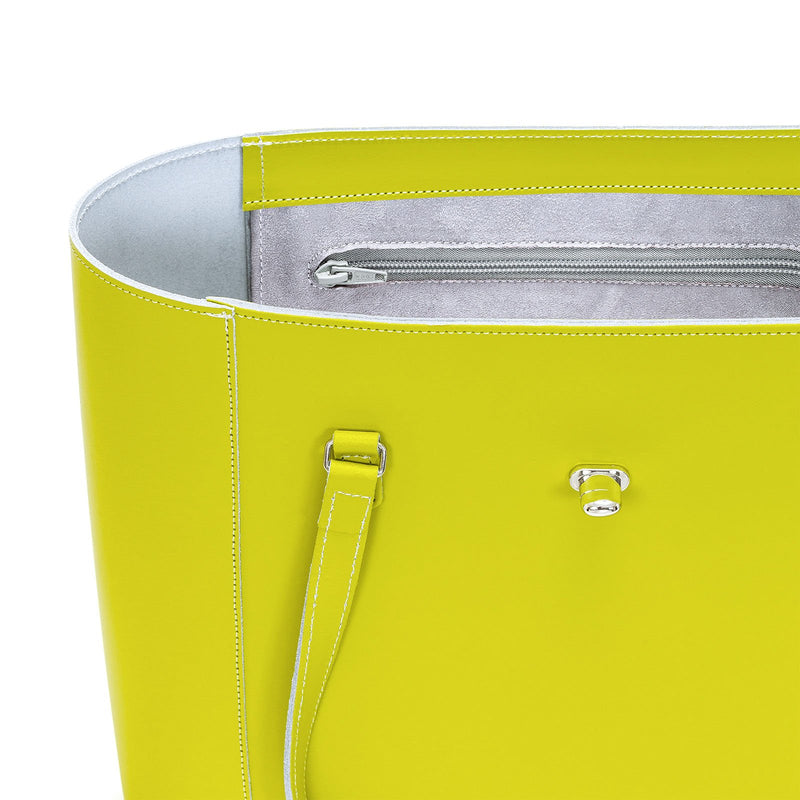 Borneo Leather Twist Lock Shopper - Shopper - Zatchels