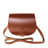 Chestnut Leather Saddle Bag - Saddle Bag - Zatchels