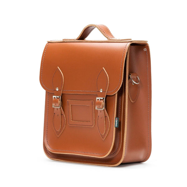 Chestnut Leather City Backpack - Backpack - Zatchels