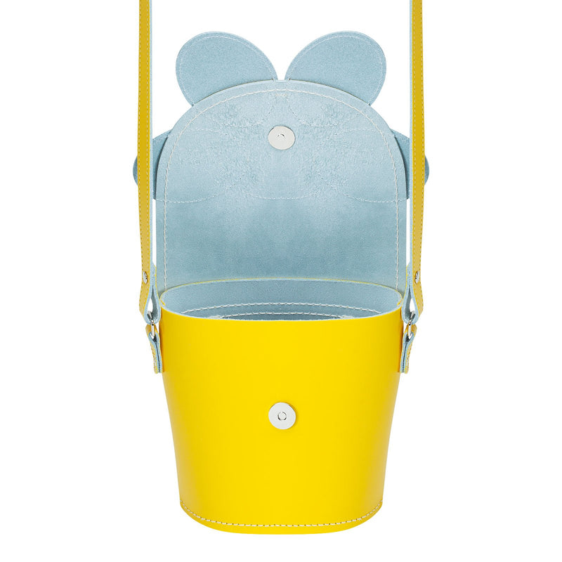 Pastel Yellow Daisy Leather Novelty Bag - Novelty Bag - Zatchels